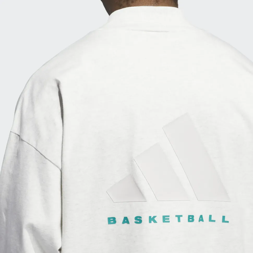 Adidas : Oversize L/S Basketball Tee