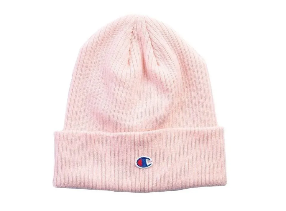 Champion : Ribbed Knit Beanie Pink O/S