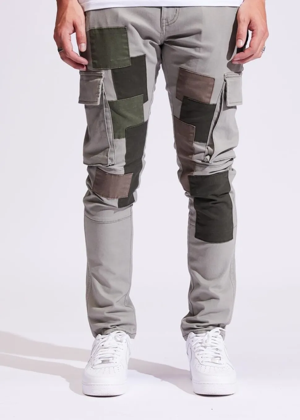 Crysp : Thena Patchwork Cargo pants