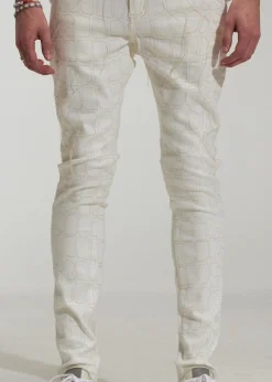 Embellish : Bonham All Over Print Denim