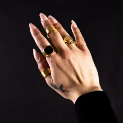 Hits : Brushed Finish Band Ring