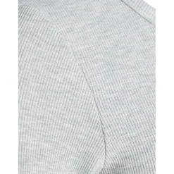 JJXX : Feline Long Sleeve Rib Tee - Light Grey