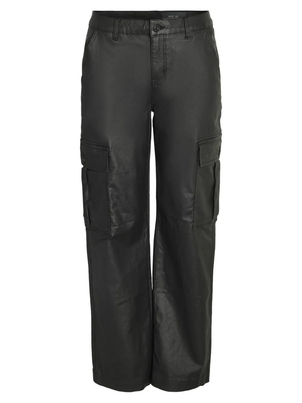 Noisy May : Normal Waist Cargo Coated Pants