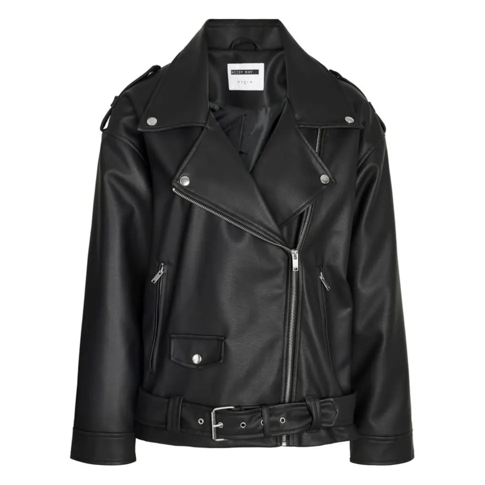 Noisy May : Oversize PU Biker Jacket
