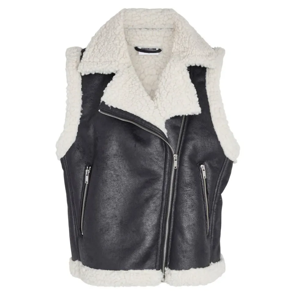 Noisy May : Sleeveless Shearling PU Vest