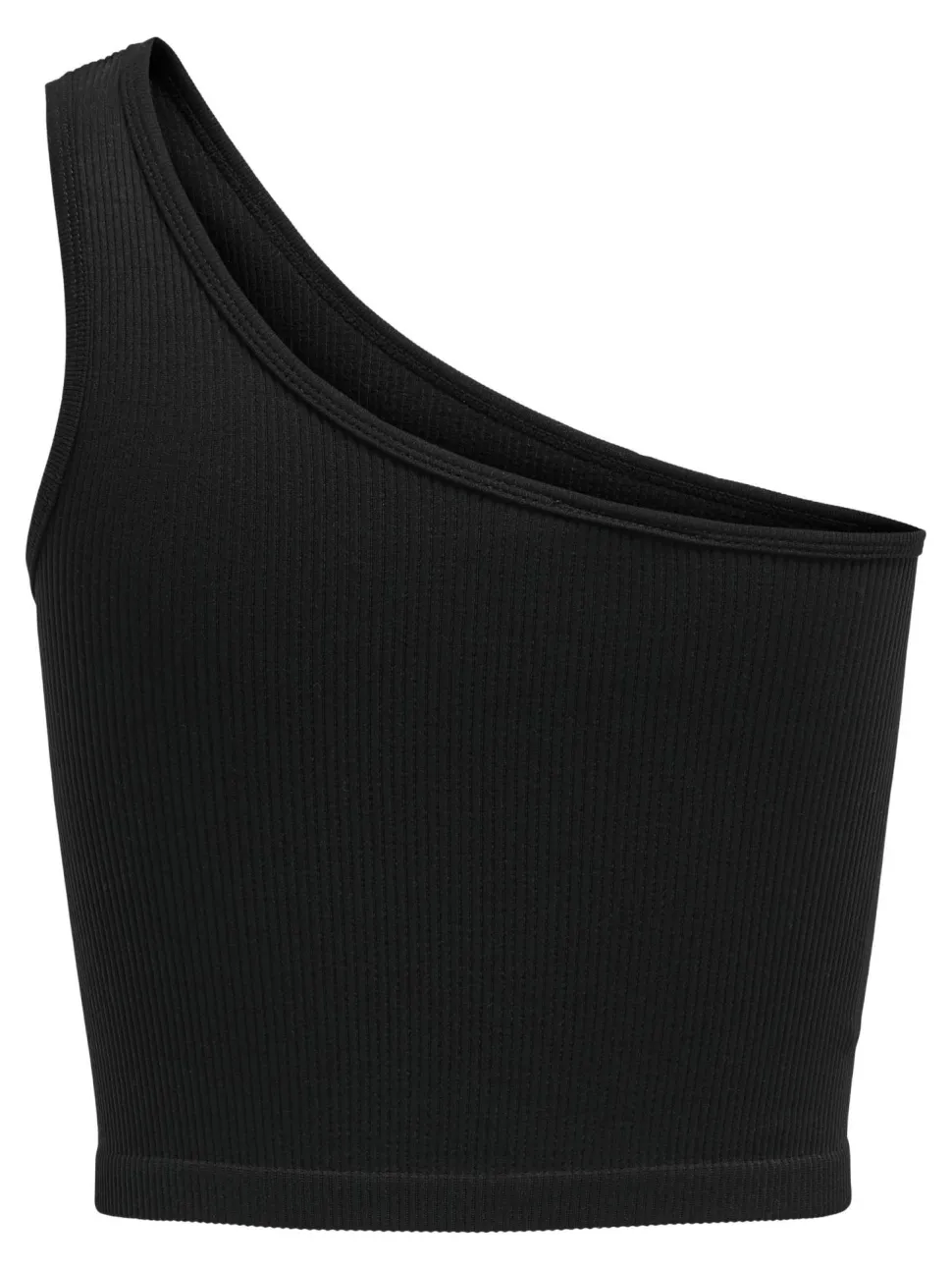 Only : Asymetric Rib Crop Top