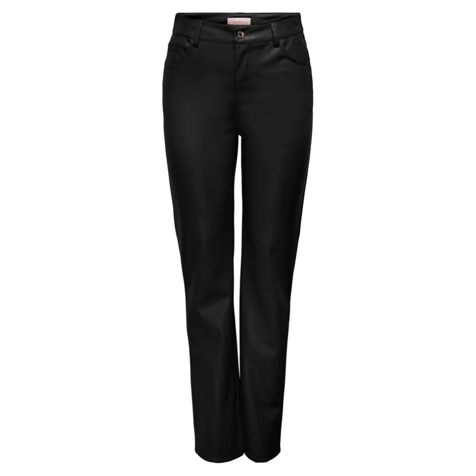 Only : Lorit Faux Leather Highwaist Pants
