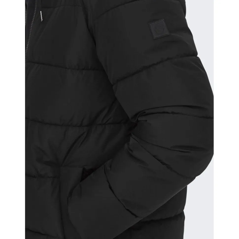 Only & Sons : Melvin Life Long Hooded Puffer Coat