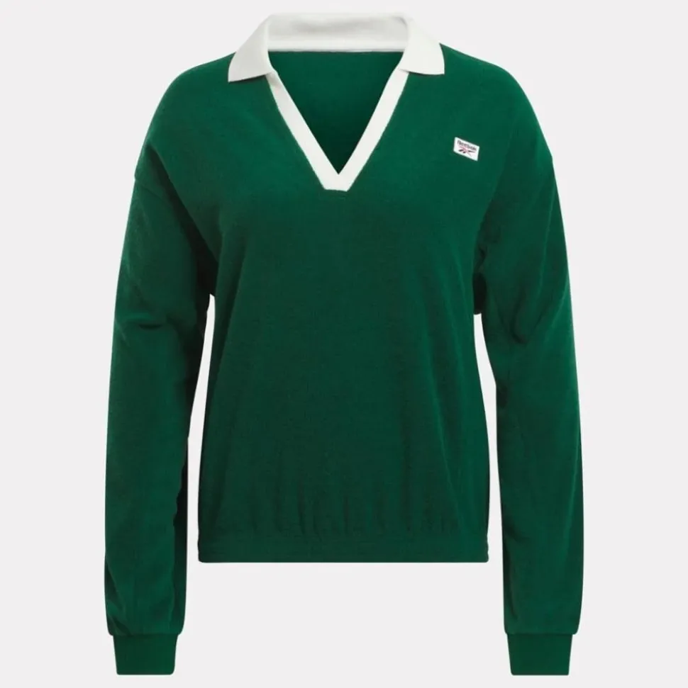 Reebok : Classic Court Sport Polo Sweatshirt