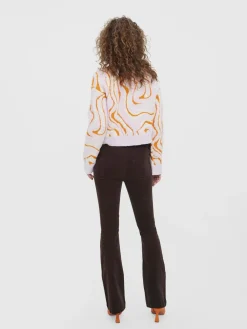 Vero Moda : Midrise Flare Corduroy Pants