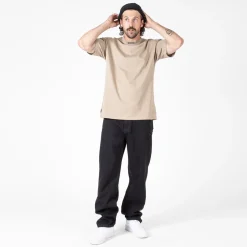 WLKN : Distressed Logo Loose Fit Denim Pants