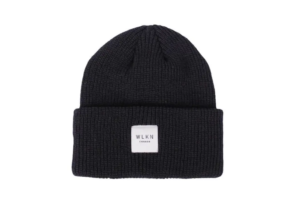 WLKN : Label Beanie Black O/S