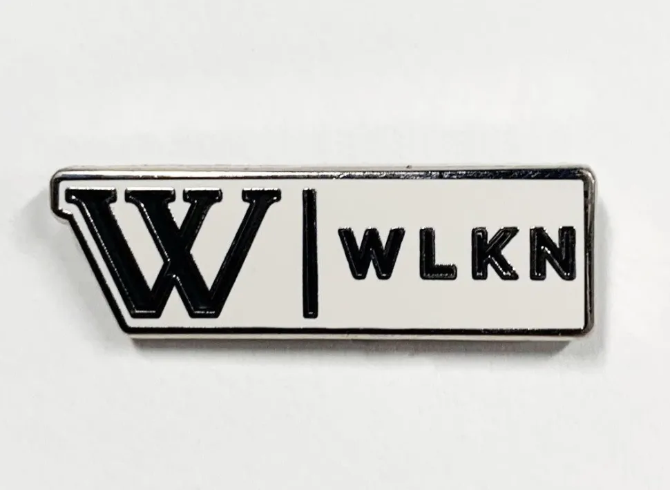 WLKN : The Building Signature Pin Silver White Black O/S