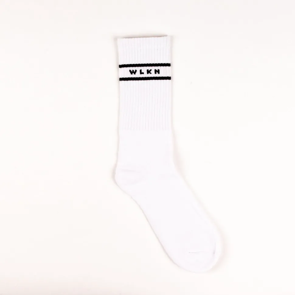 WLKN : Tonal Socks White O/S